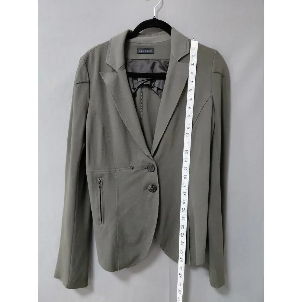 IKKS Gray Blazer Lightweight Jacket Women Size 38
